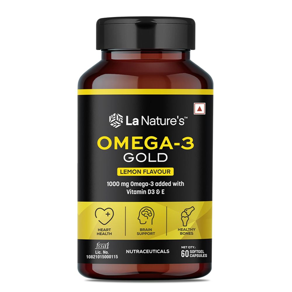 Omega 3 Gold Lemon Flavour with Vitamin D3 & E