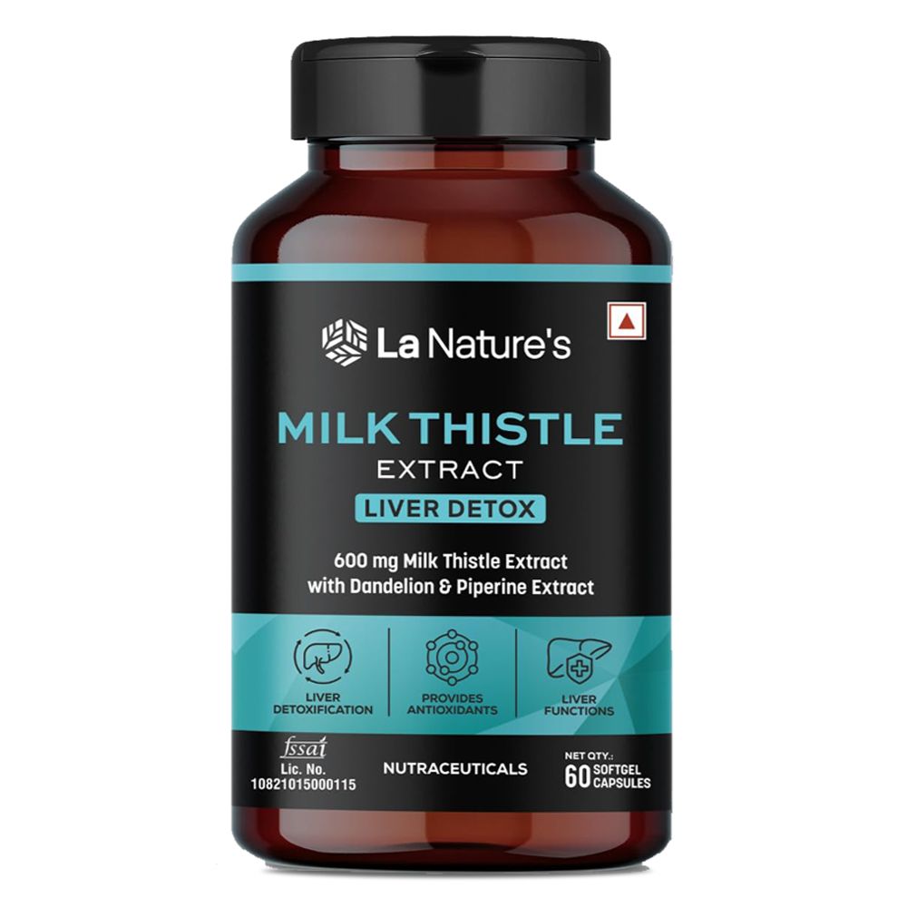 Milk Thistle Extract Liver Detox with Dandelion & Piperine – 600 mg